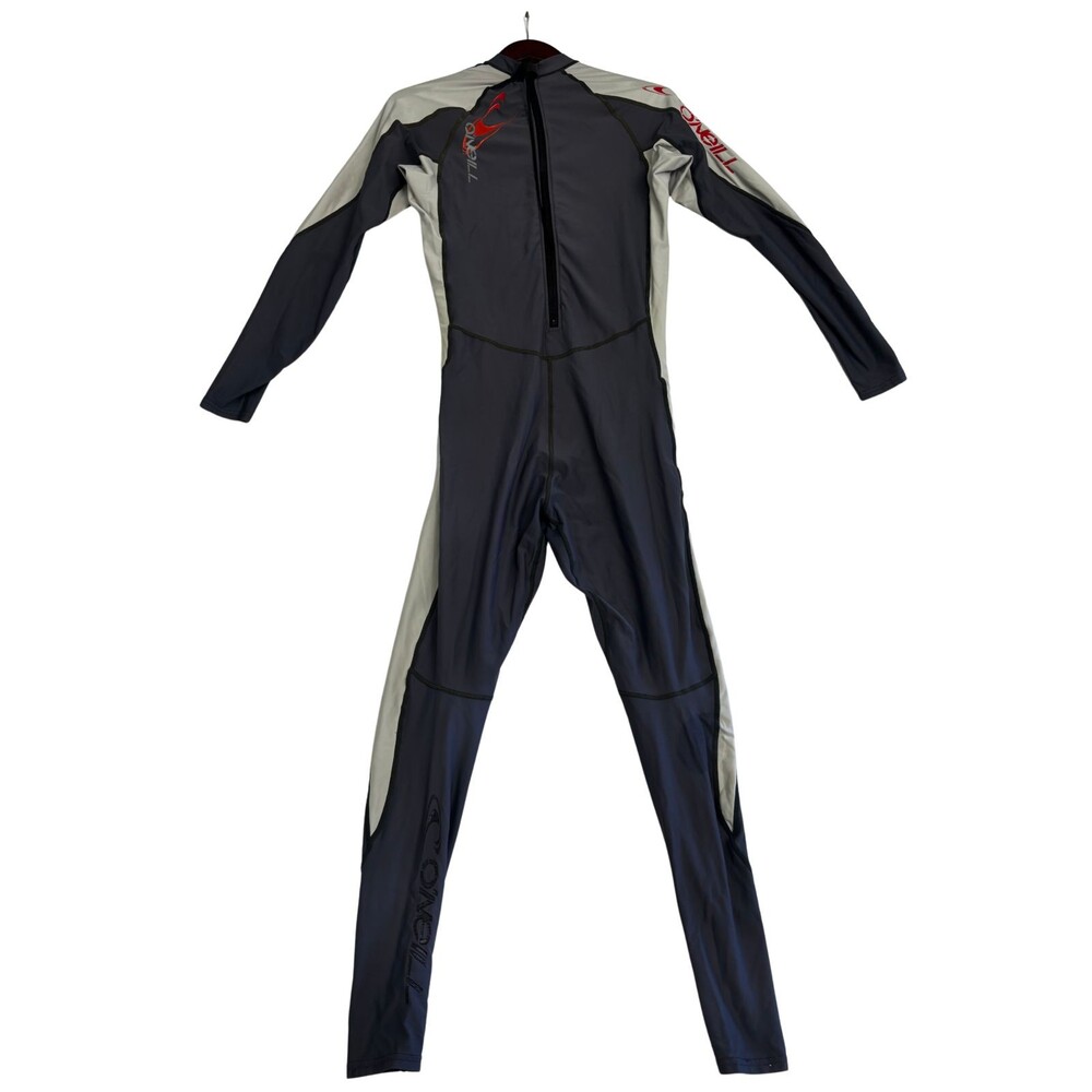 O'Neill Men's XL Full Body Dive Skin Rash Guard Long Sleeve Gray Black Zip
